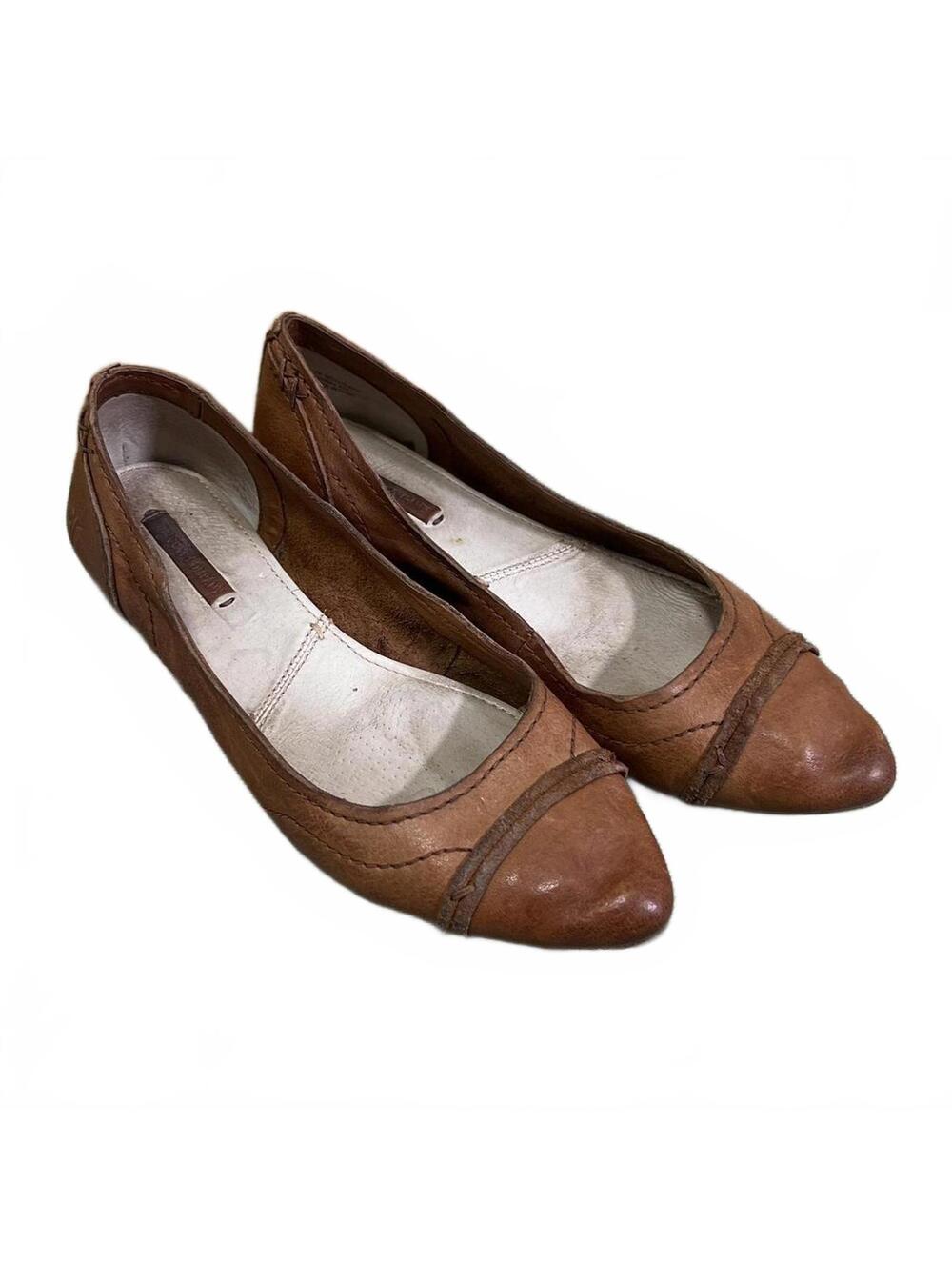 The Frye Company Boho Chic Womens Brown Leather Ballet Flats Size 7 M